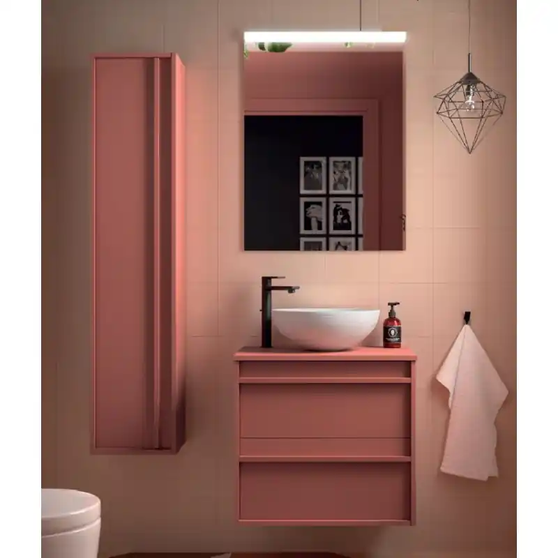 Meuble ATTILA 2 tiroirs 70 cm avec plan de toilette SALGAR