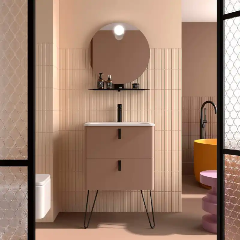 Meuble UNIIQ 80 cm 2 tiroirs Cajun réf 117884 SALGAR
