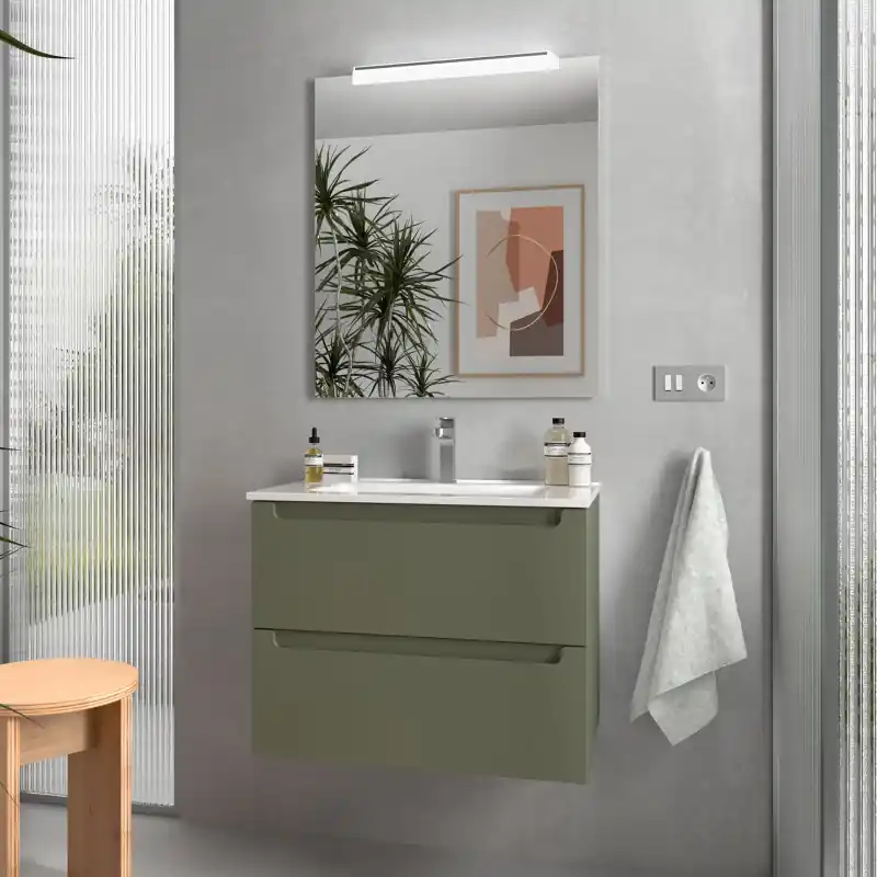 Meuble 60 cm MONTERREY 2 tiroirs Green Forest réf 96534 SALGAR