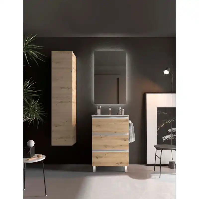 Meuble SPIRIT 3 tiroirs 60 cm chêne Montana réf 119450 SALGAR