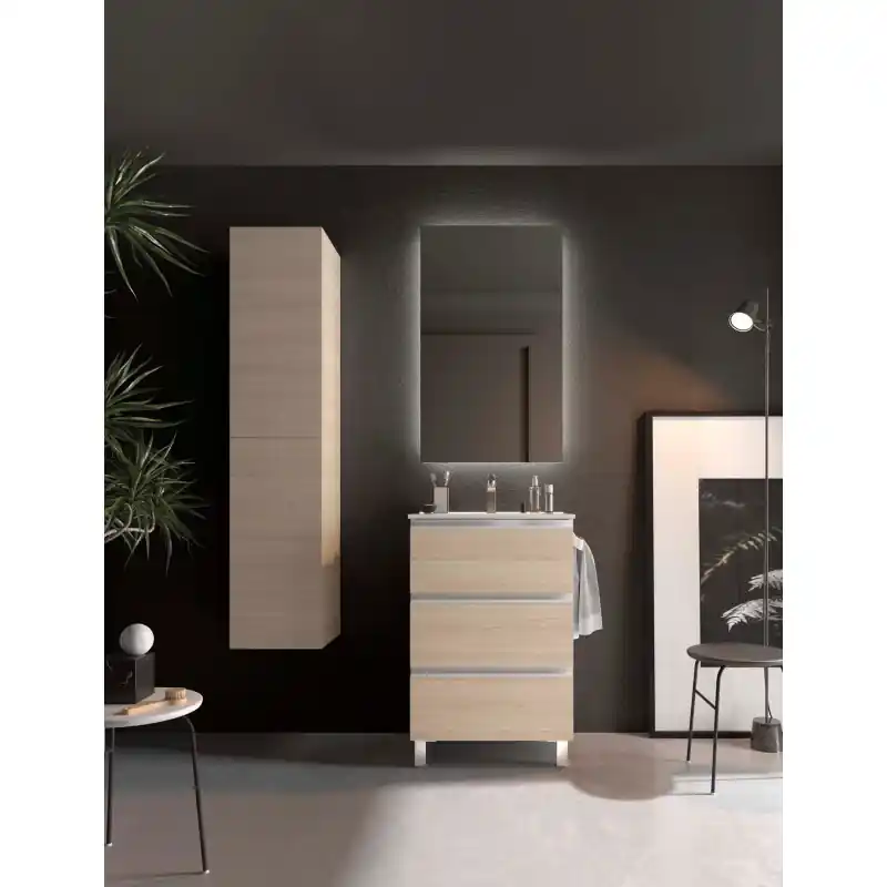 Meuble SPIRIT 3 tiroirs 60 cm chêne Sienna réf 119455 SALGAR