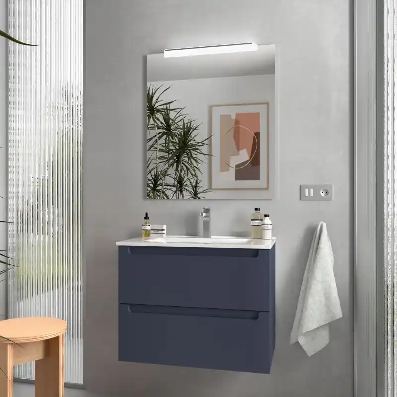 Meuble 70 cm MONTERREY 2 tiroirs Night Blue réf 96476 SALGAR