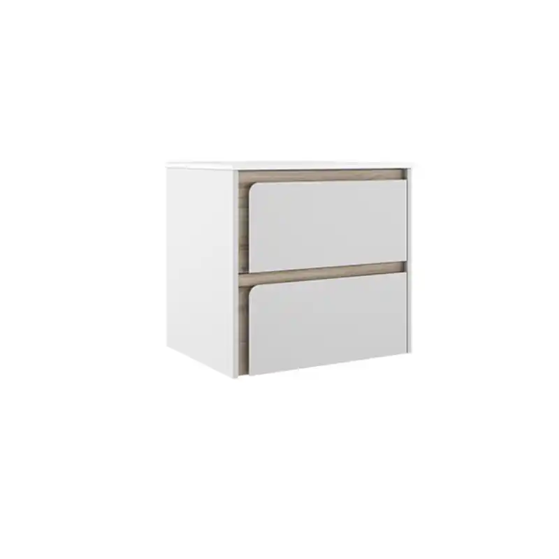 Meuble 2 tiroirs INDICO 100 cm Blanco-ADA finition ALISO pour vasque à gauche réf 76761 VISOBath