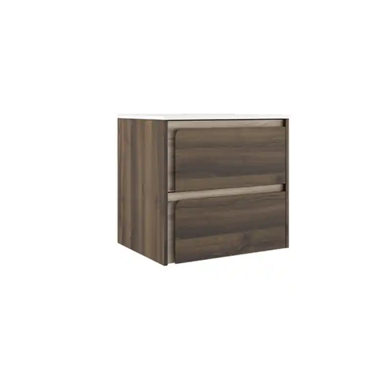 Meuble 2 tiroirs INDICO 120 cm Valenti finition ALISO pour vasque à droite réf 77979 VISOBath