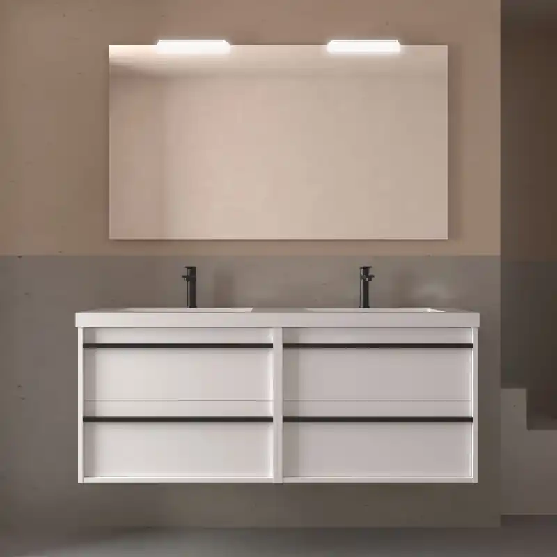 Meuble ATTILA 4 tiroirs 140 cm avec vasque SALGAR