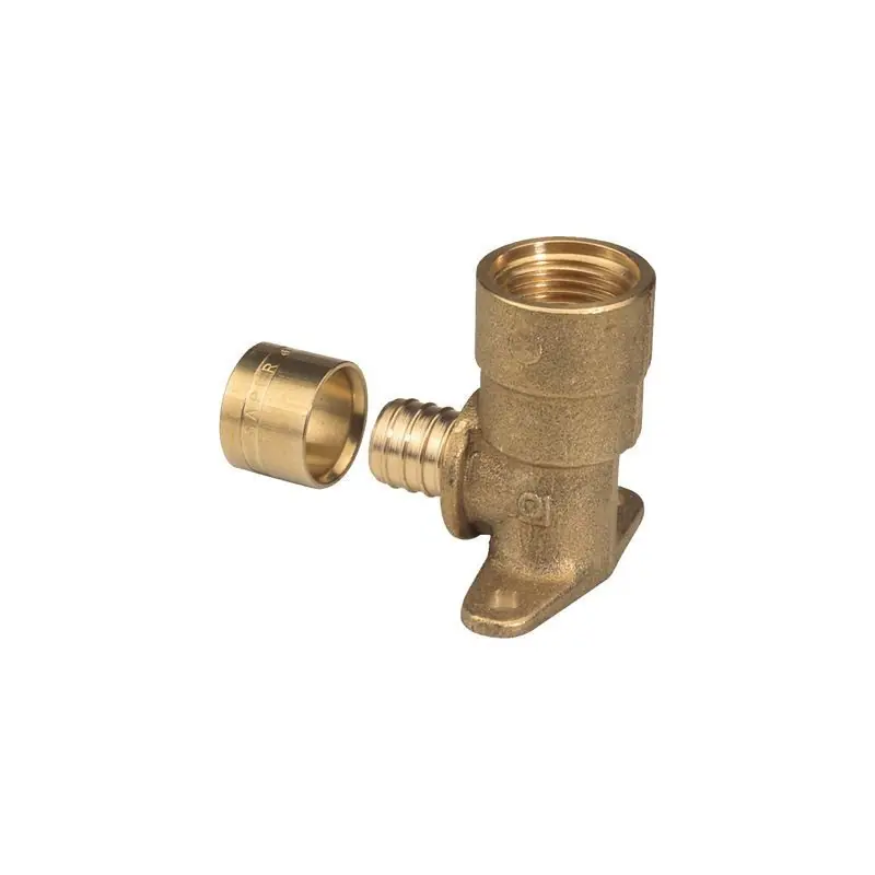 Raccord PER à glissement coude applique long Ø 16-1/2 réf 2319-16-15 AYOR
