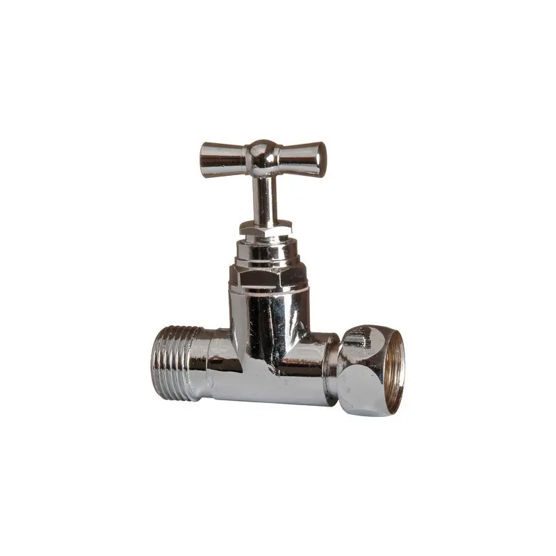 Robinet d‘arrêt WC droit MF 12/17 presse étoupe chromé REF 154-44 AYOR