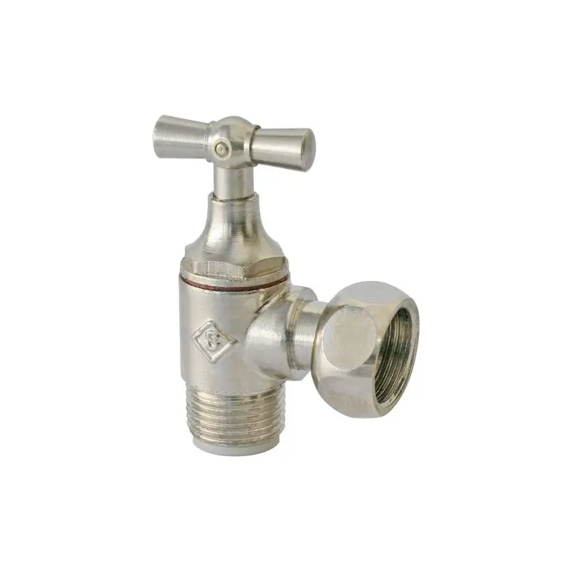 Robinet d‘arrêt WC équerre MF 12/17 presse étoupe chromé réf 155-44 AYOR