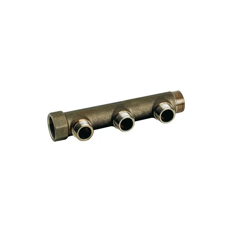 Collecteur laiton à portée plate MF 20/27 3 départs 15/21 M réf 2745-03-20 AYOR