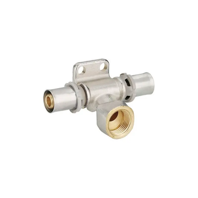 Té réduit deporté femelle à sertir 16-1/2-16 MULTICOUCHE GERPEX réf 9433R817 EMMETI