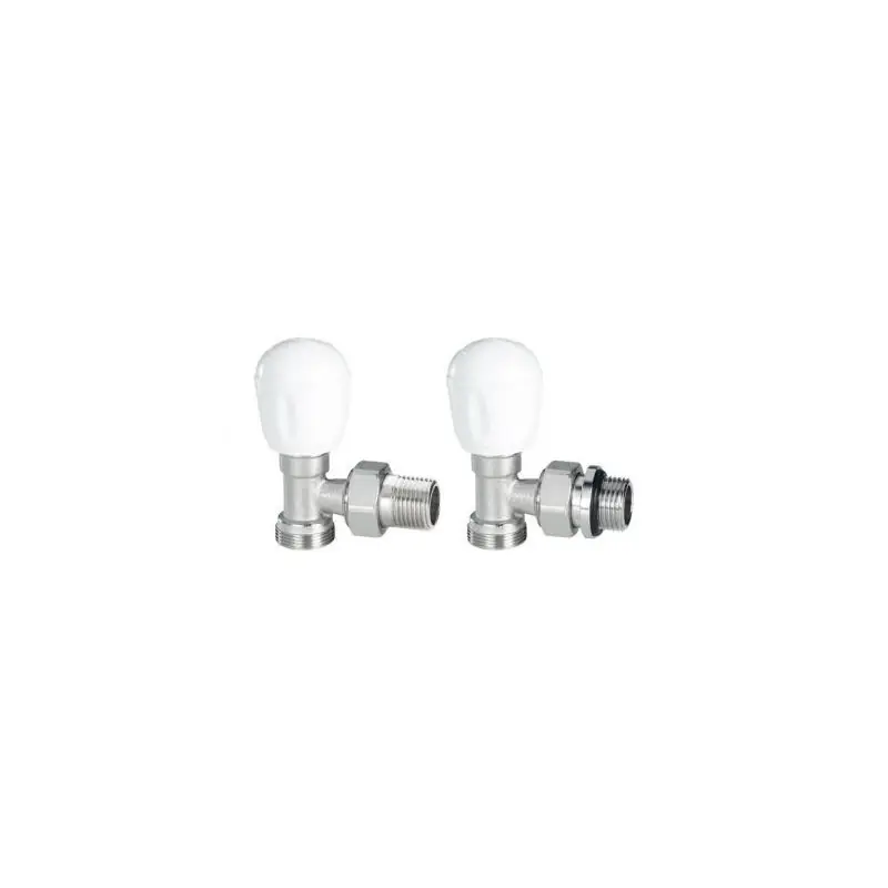 Robinet de radiateur thermostatique équerre MM 15/21 24x19 nickelé - joint O RING réf 01350442 EMMETI