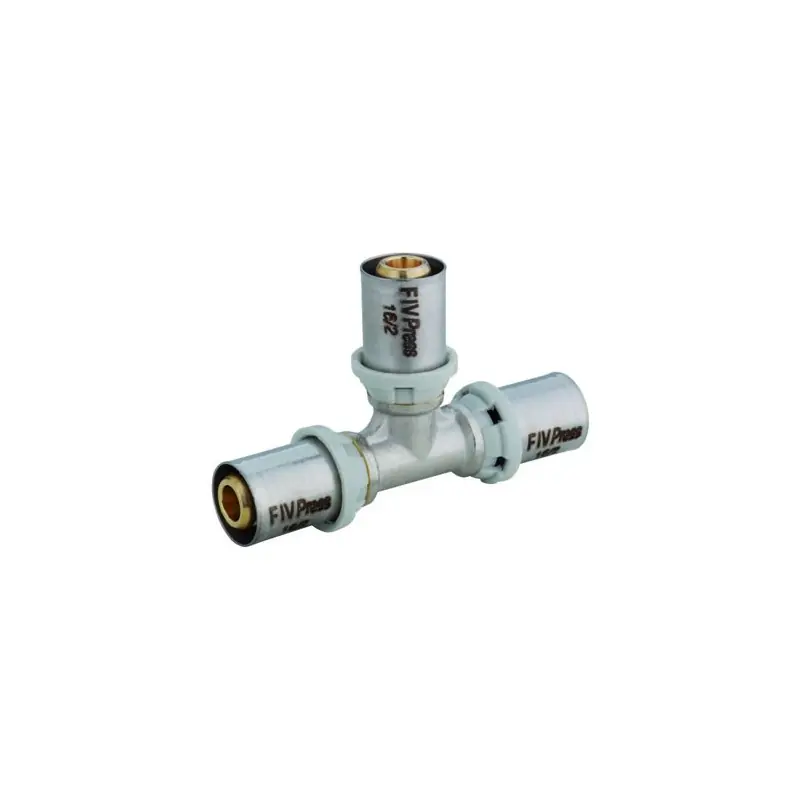 Té égal à sertir 40x40x40 MULTICOUCHE GERPEX réf 9429R858 EMMETI