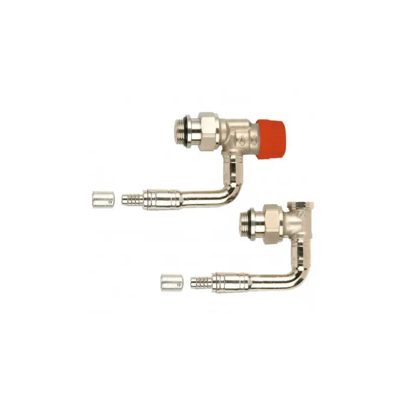 KIT Robinet radiateur thermostatique équerre inversée PER à glissement 15/21 - 12 réf R857221H COMAP