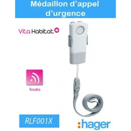 Médaillon d‘appel d‘urgence - Hager logisty - RLF001X