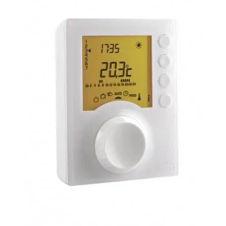 Thermostat programmable avec 2 niveaux de consigne TYBOX 117 - 6053005 DELTADORE