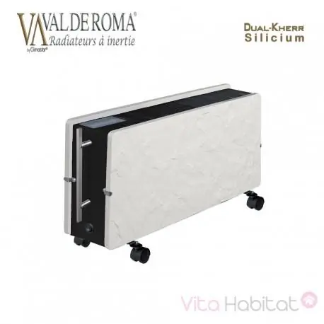 Radiateur à inertie OPTIMUS Natura Blanc 1600W - Valderoma PN1600O
