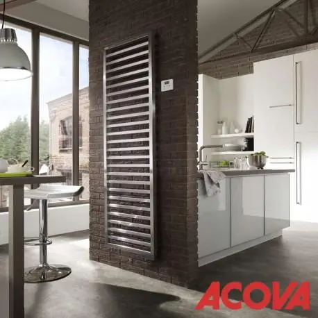 Radiateur électrique vertical ACOVA KADRANE CHROME
