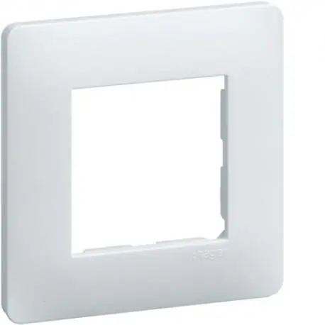 Ess. Lot 50 plaques 1P Blanc HAGER WE40150
