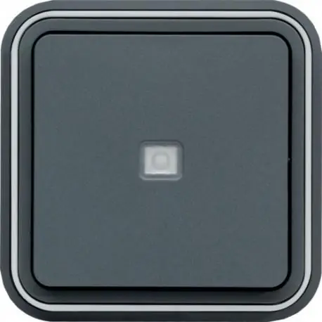 cubyko BP à voy encastré gris HAGER WNE023