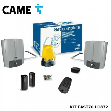 Motorisation FAST 70 CAME - U1872 portail 2 battants Kit Complet 230V