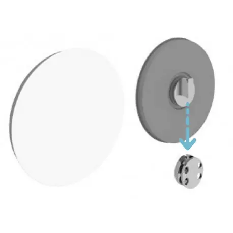 Miroir MINI Grossissant - fixation facile sur différents supports - SALGAR 24569
