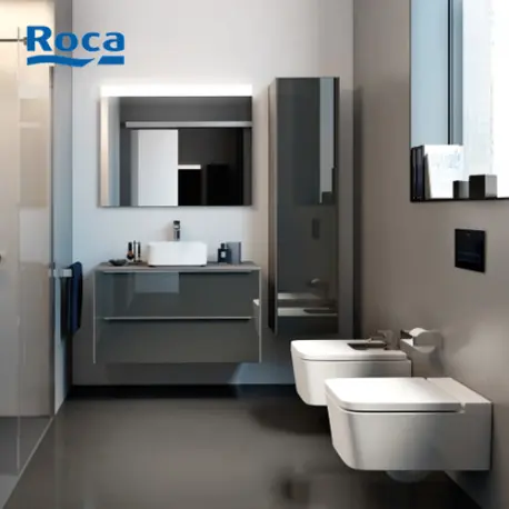 Abattant bidet carré silencio Inspira blanc - Roca A80653200B