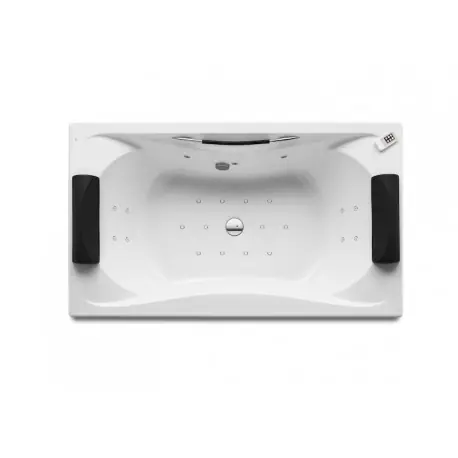 Baignoire Balnéo rectangulaire biplace à encastrer 1900X1100 Blanc Be Cool - ROCA A248052001