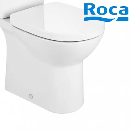 Cuvette de WC sur pied Blanche duale Rimless DEBBA - ROCA A34299P000