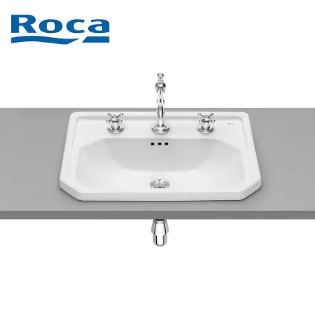 Vasque à encastrer 3 trous CARMEN Blanc - ROCA A3270A5003