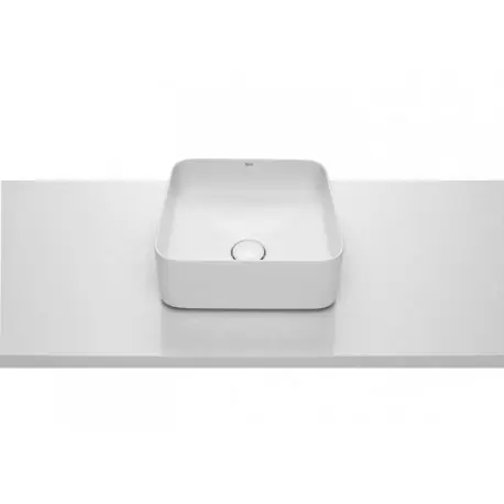 Vasque à poser Square en FINECERAMIC® Inspira 37X37 Blanc - ROCA A327532000