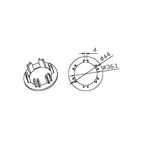 Adaptateur ogive 54x8,5mm CAME YK4110