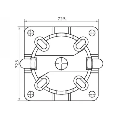 Fixation rapide avec trou en plastique max. 20Nm CAME YM0116