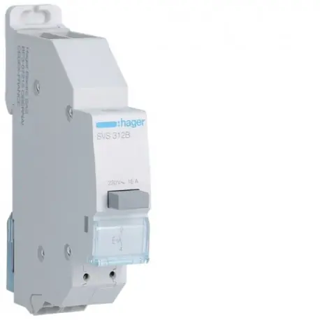 BP 1F accrochage SanVis - COMMANDE SIGNAL HAGER SVS312B