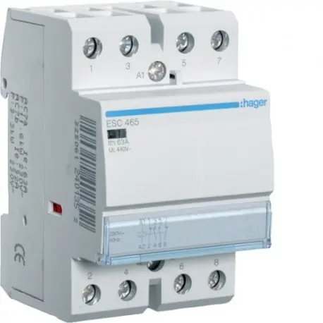 Contact 63A, 2F+2O, 230V - AUTOMATISMES HAGER ESC465