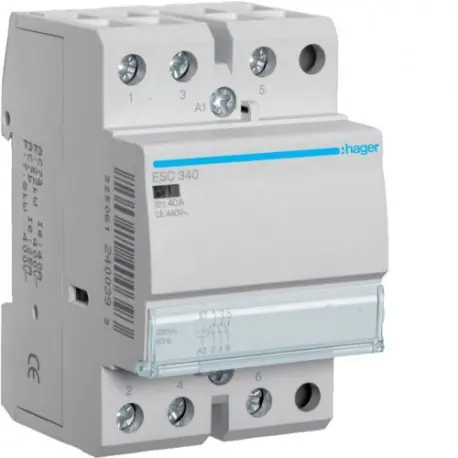 Contact 40A, 3F, 230V - AUTOMATISMES HAGER ESC340
