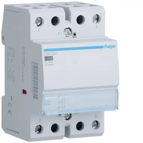 Contact 40A, 2O, 230V - AUTOMATISMES HAGER ESC241