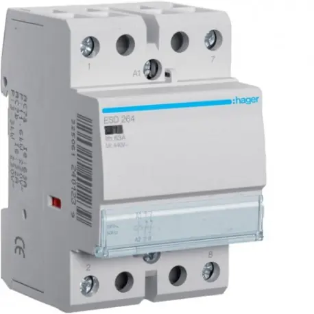 Contact 63A, 2O, 24V - AUTOMATISMES HAGER ESD264
