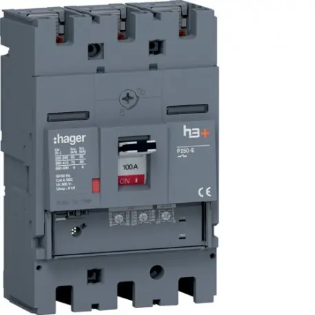 Disj.h3+P250 LSNI 3x100A 70kA - APPAREILLAGE DE TETE HAGER HET100GR
