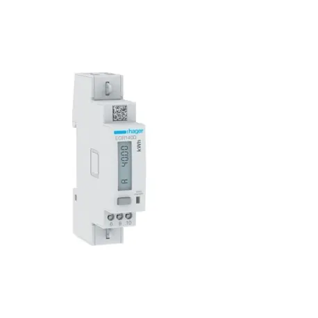 COMPTEUR MONO 40A MODBUS MID - GESTION DU BATIMENT HAGER ECR140D
