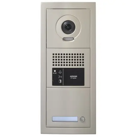 Platine de rue 1 bouton GT vidéo modulaire 1 x 3 modules sans boucle magnétique GTBVH1PSBM - Aiphone 200293
