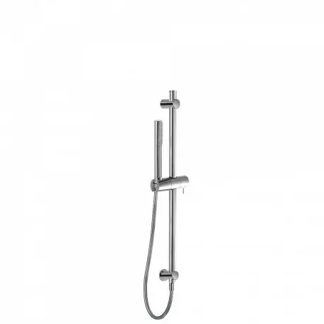 Barre coulissante Ø 20,6 mm. Long. 575 mm. Flexible satin. Avec prise d‘eau murale - TRES 06193102