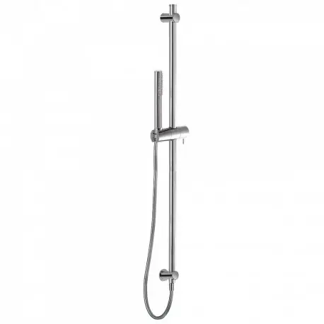 Barre coulissante Ø 20,6 mm. Long. 966 mm. Flexible satin. Avec prise d‘eau murale - TRES 06193104