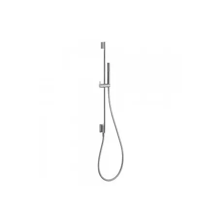 Barre coulissante avec prise d’eau au mur Ø 14 mm. Long. 760 mm. Douchette anticalcaire. (034.116.01). Flexible. - TRES 03493101