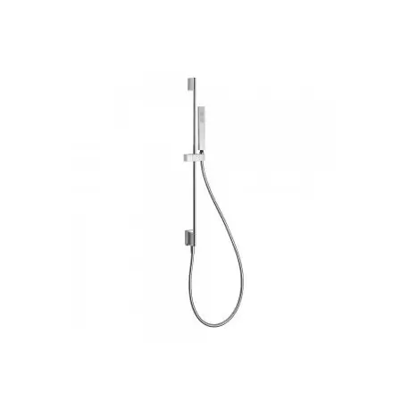 Barre coulissante avec prise d’eau au mur Ø 14 mm. Long. 760 mm. Douchette anticalcaire. (202.639.01). Flexible. - TRES 03493201
