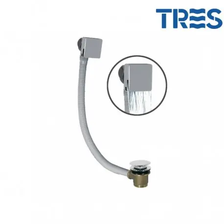 Bonde de vidage carrée clic-clac avec système de remplissage Chrome - TRES 13453440