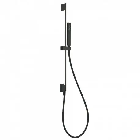 Barre coulissante avec prise d’eau au mur Ø 14 mm. Long. 760 mm. Douchette anticalcaire. Flexible. - TRES 03493201NM