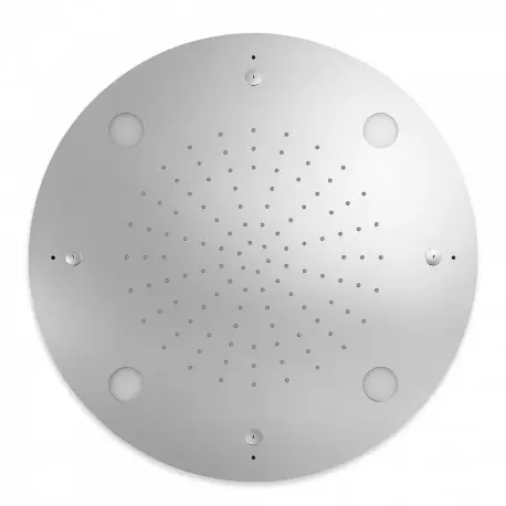 Douche acier inoxydable de tête anticalcaire CHROMOTHERAPY 2 types de jet (Pluie/Micro drop) - TRES 29995801