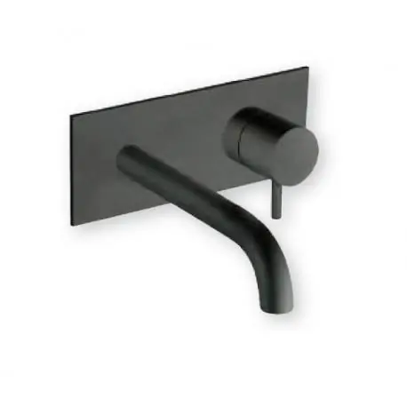 Mitigeur pour lavabo mural saillie 22,5 cm BLACKMAT TRIVERDE - CRISTINA ONDYNA TV25813