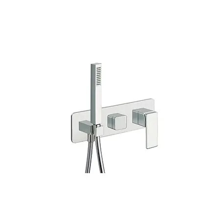 FACADE EXTERNE QUADRI S DOUCHE MURALE 2 SORTIES - CRISTINA ONDYNA QS60251