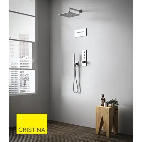 Pack douche encastrée thermostatique THERMO UP QUADRI- CRISTINA ONDYNA -XQD7230